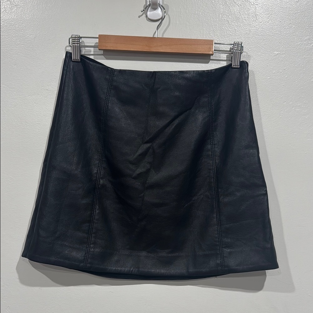 Babaton Black A-Line Mini Skirt